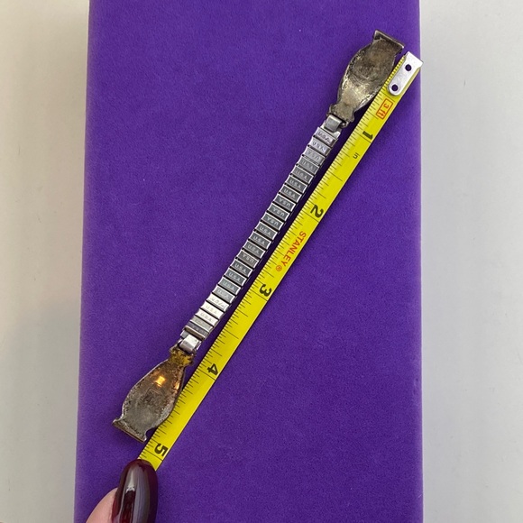 💛 Vintage Native American Sterling Silver Turquoise Watch Tips | Boho - Picture 6 of 7